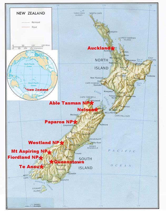 New Zealand Map